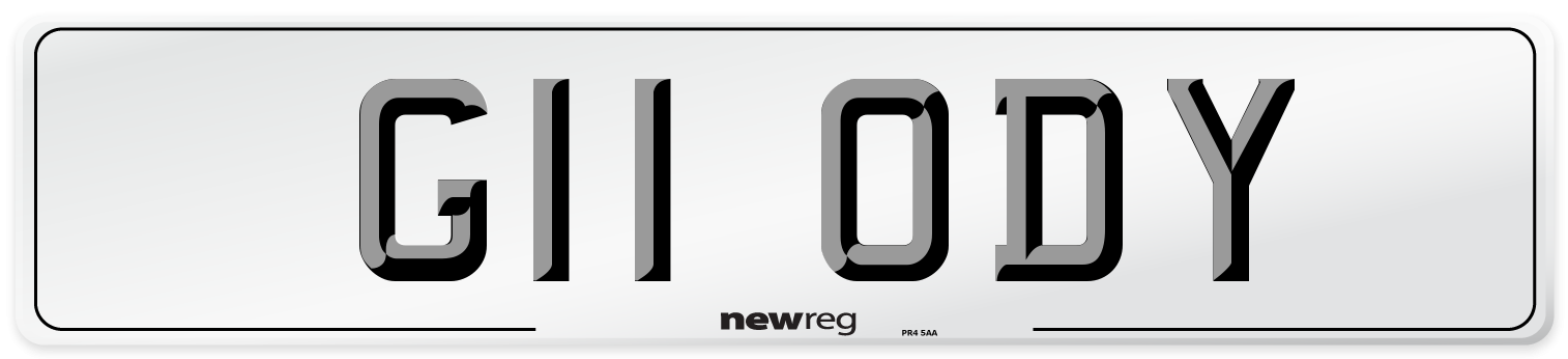 G11 ODY Number Plate from New Reg
